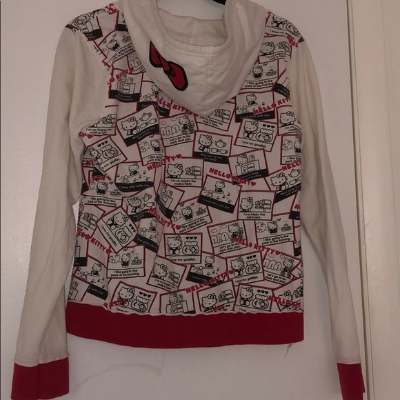 π Hello Kitty Zipper Sweatshirt with Hoodie π - Picture 3 of 6